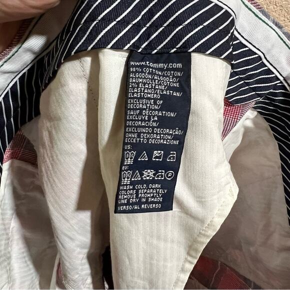 Tommy Hilfiger Golf red gray plaid golf shorts - Picture 5 of 5